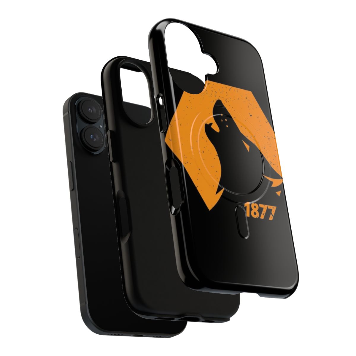 Magnetic tough phone case with Wolverhampton design - Layers