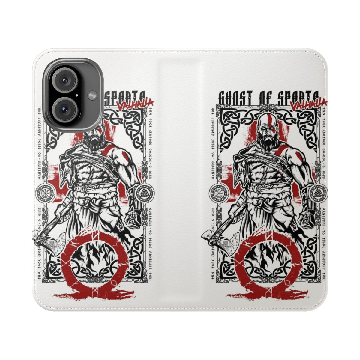 Valhalla-Inspired Gaming Phone Case with God of War Themes