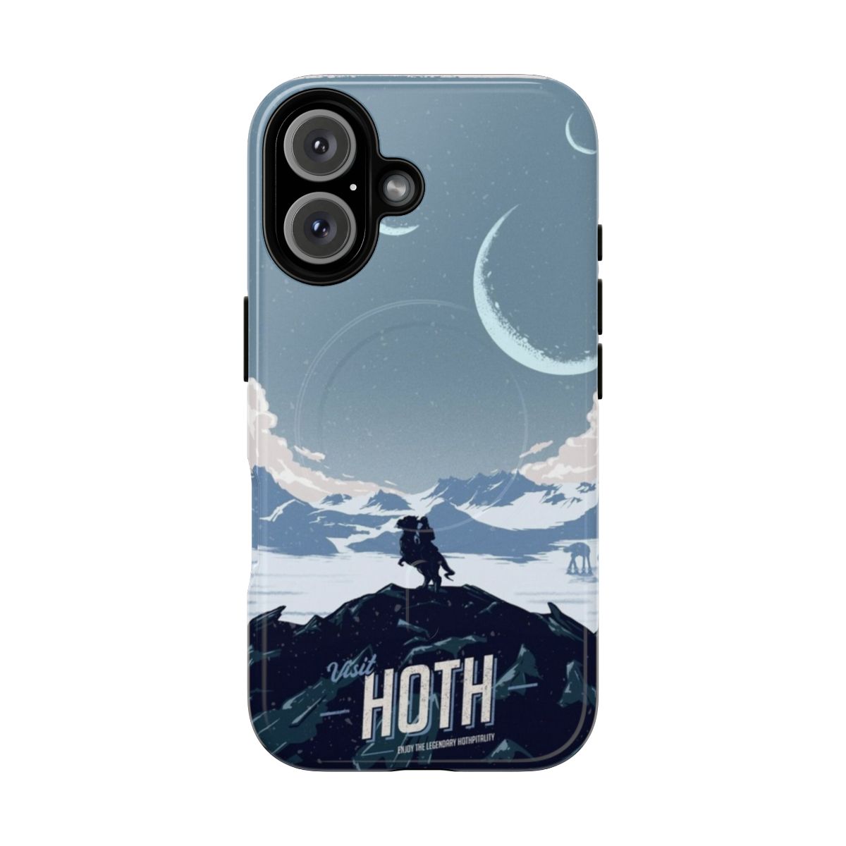 Sci-Fi Inspired Hoth Themed Phone Case with Star Wars Design