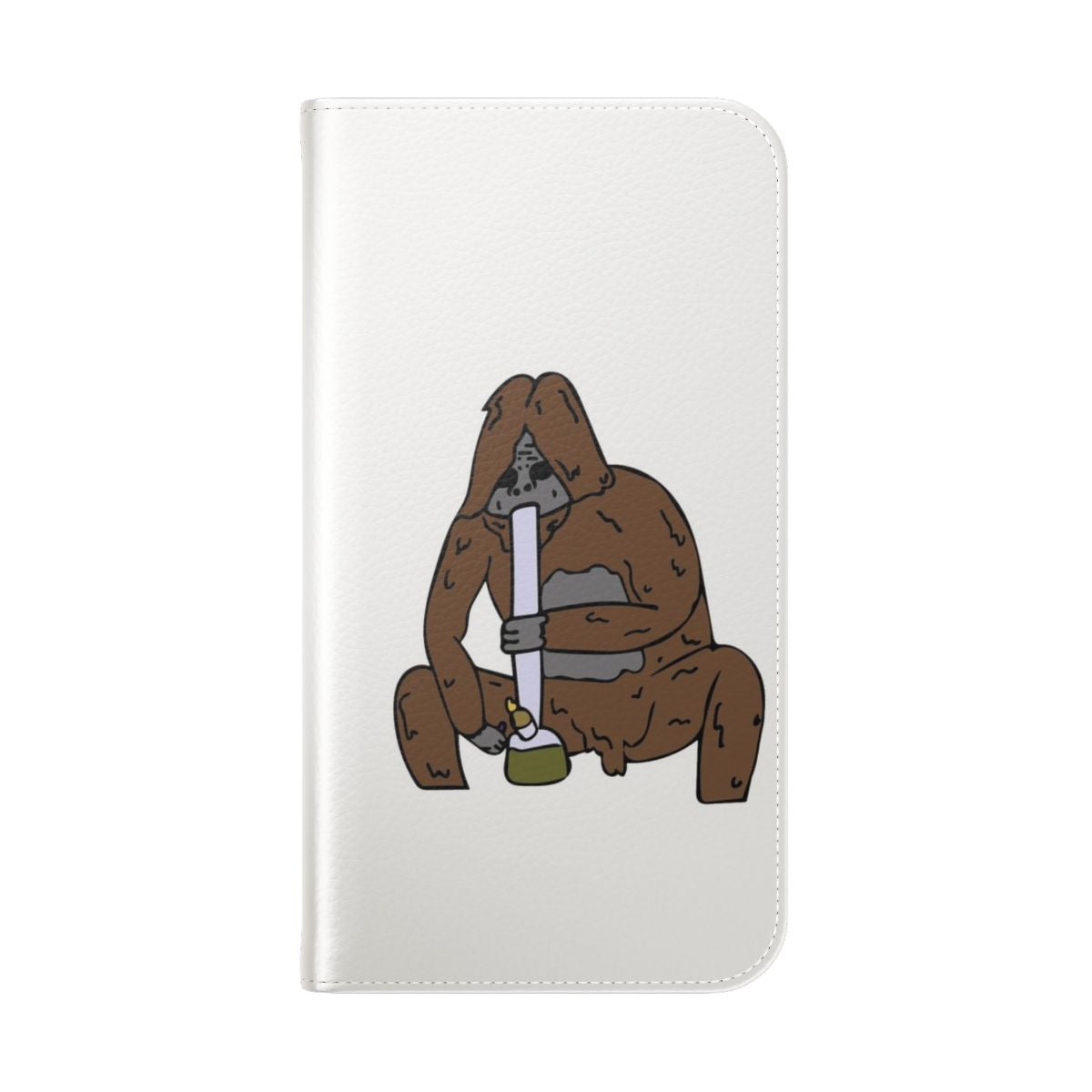 Sassy the Sasquatch Druggo Funny Phone Case - Folded Back