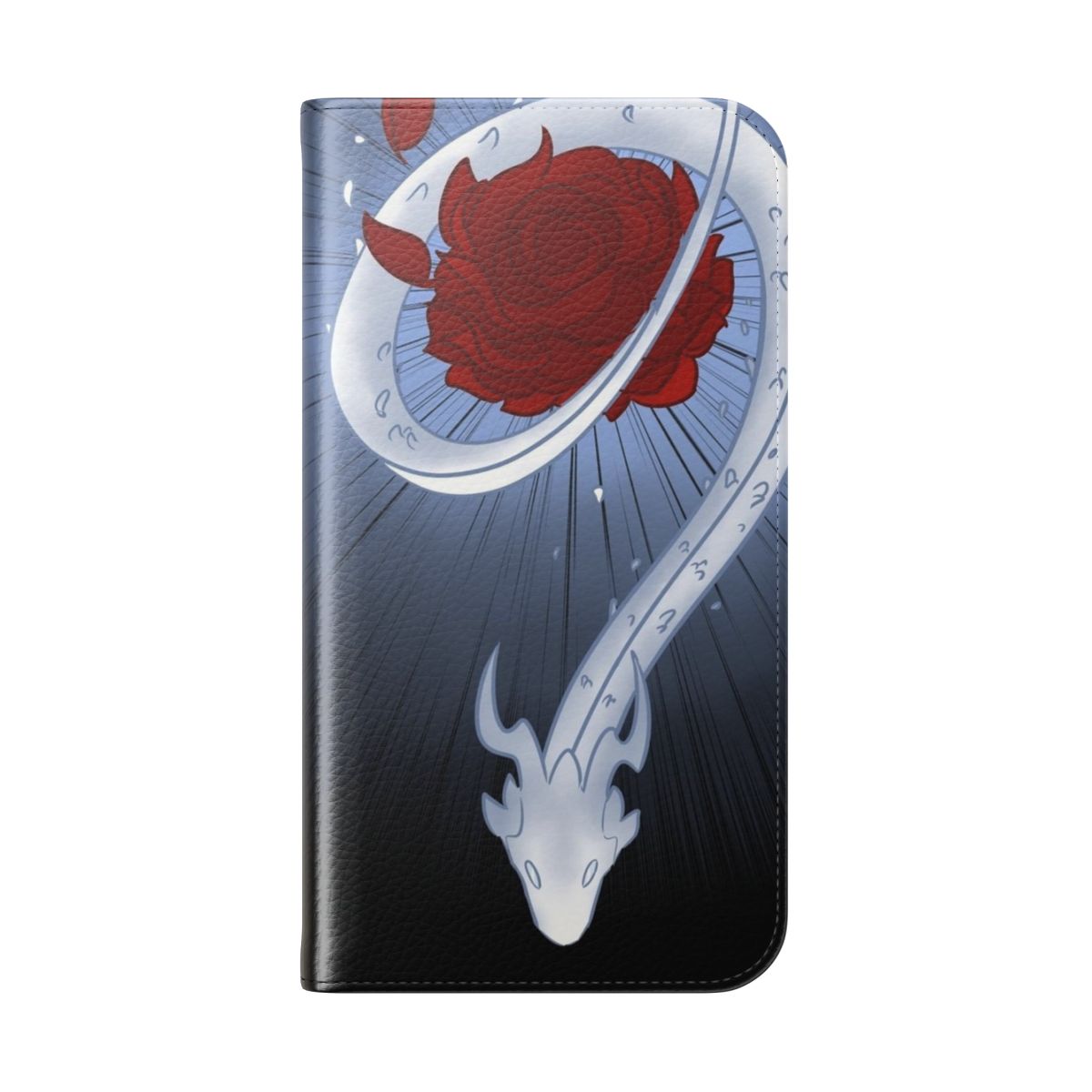 Lindworm fantasy art illustration on a flip cover phone case - Folded Back