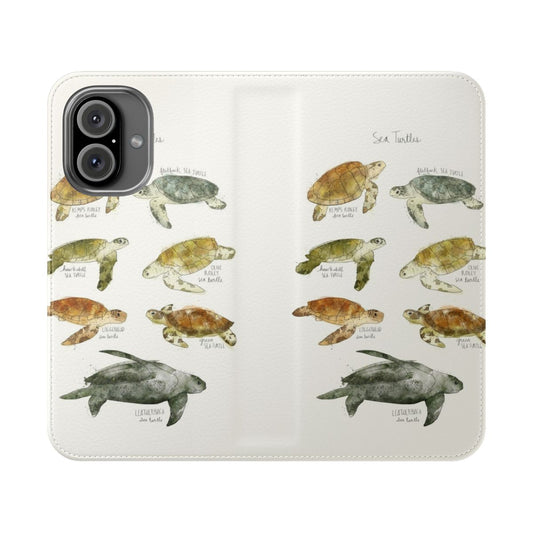 Image of a vibrant sea turtle phone case cover