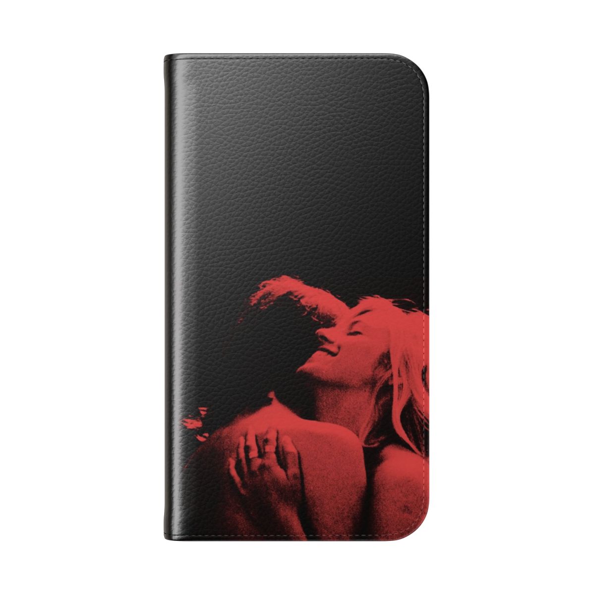 Flip cover phone case featuring the TV show "French Exit" - Folded Back