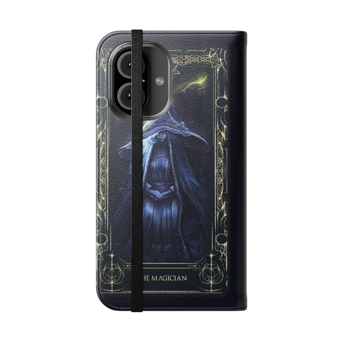 Elden Ring-inspired "Ranni" phone case with flip cover design - Folded Front