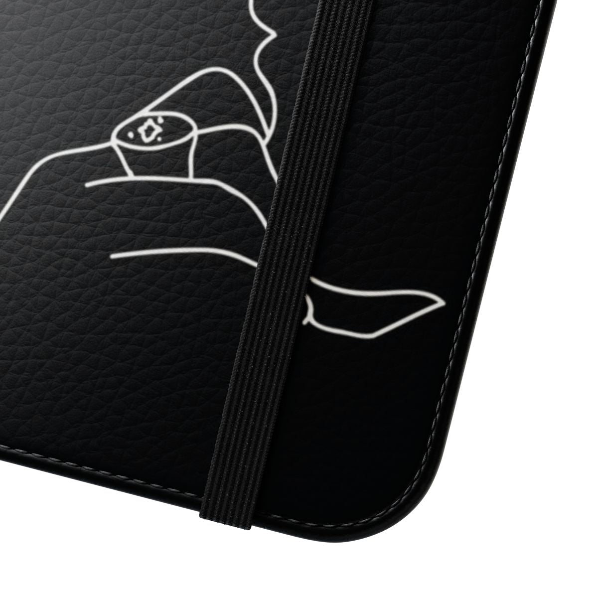 Nekfeu-inspired flip cover phone case for smartphones - Close Up