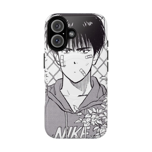 Magnetic tough phone case featuring Rukawa Kaede, a popular character from the anime/manga Slam Dunk