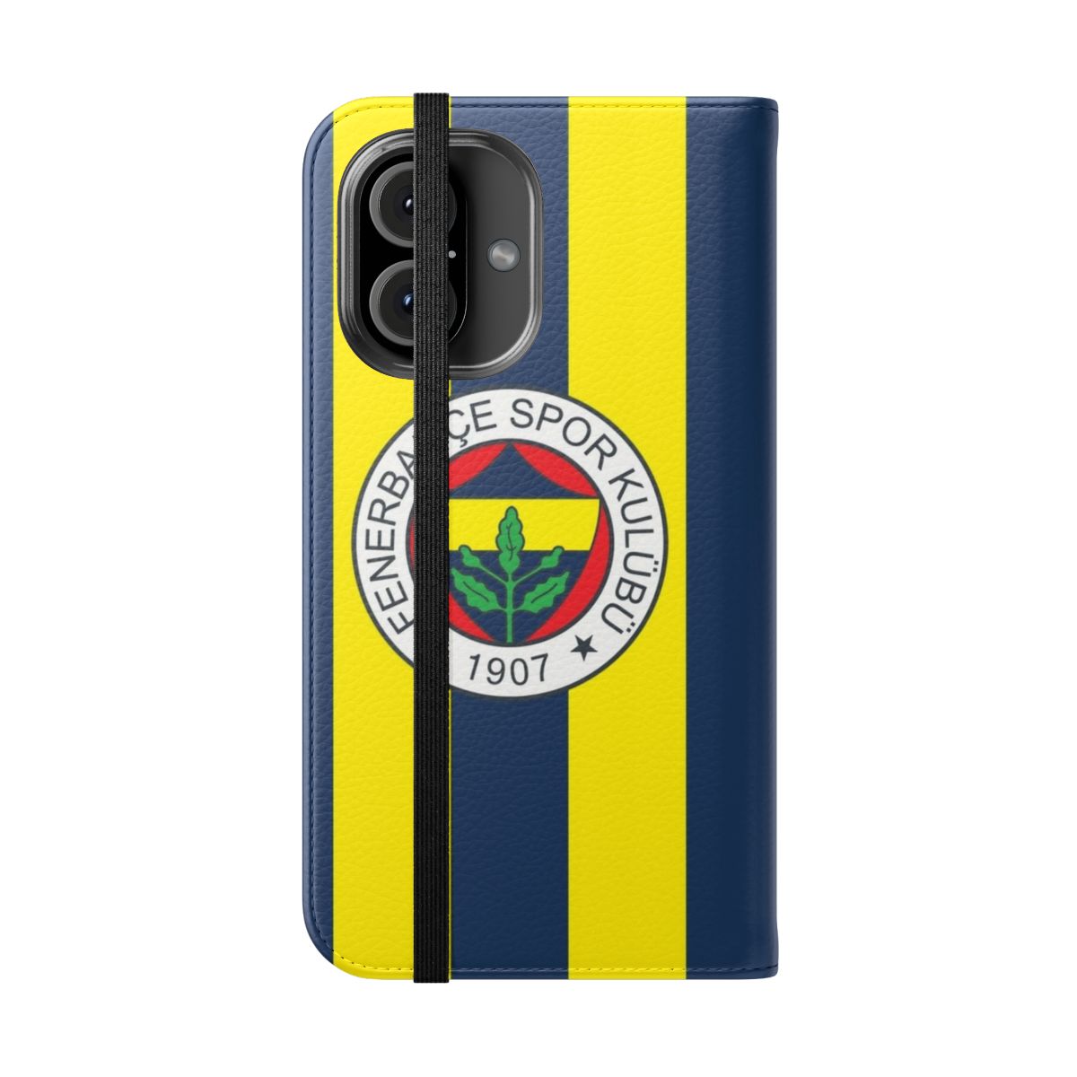 Fenerbahçe 1907 Inspired Flip Cover Phone Case - Folded Front