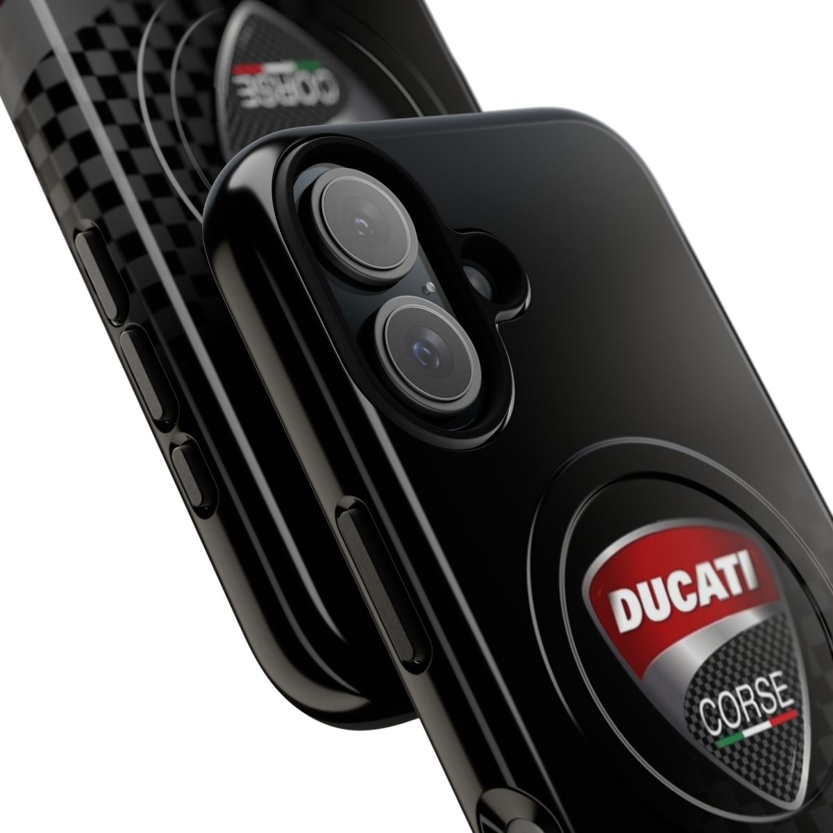 Sleek Ducati-Inspired Motorcycle Phone Case with Magnetic Tough Design - Detail