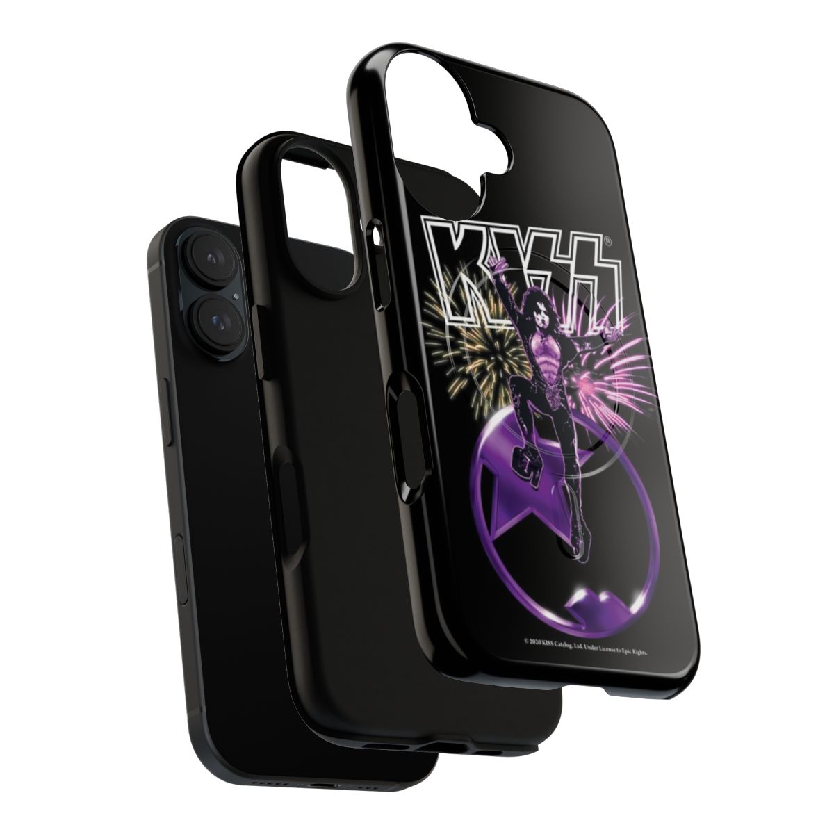 Magnetic tough phone case featuring the iconic Starchild design from the legendary rock band KISS. - Layers