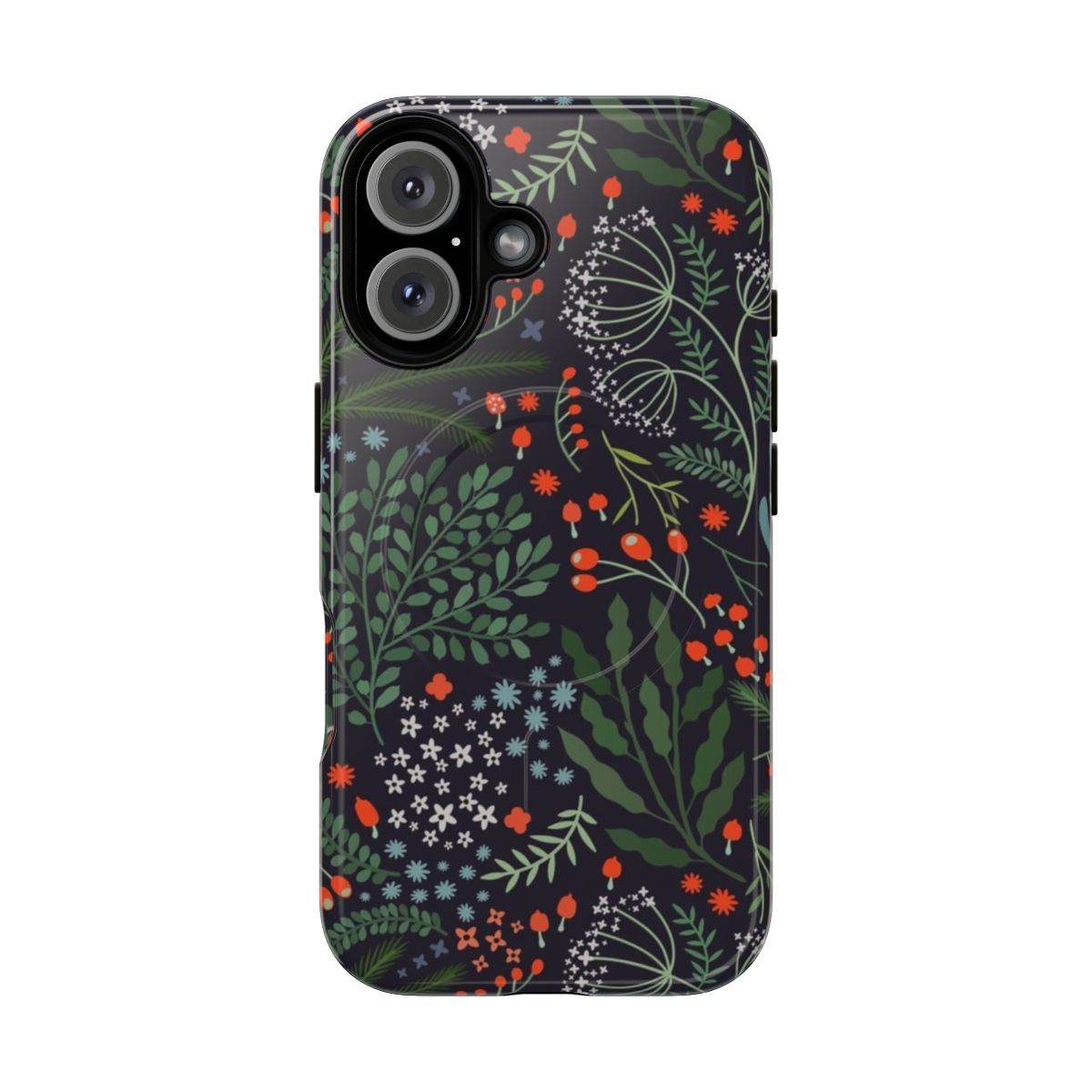 Stunning night floral pattern on a durable and protective phone case