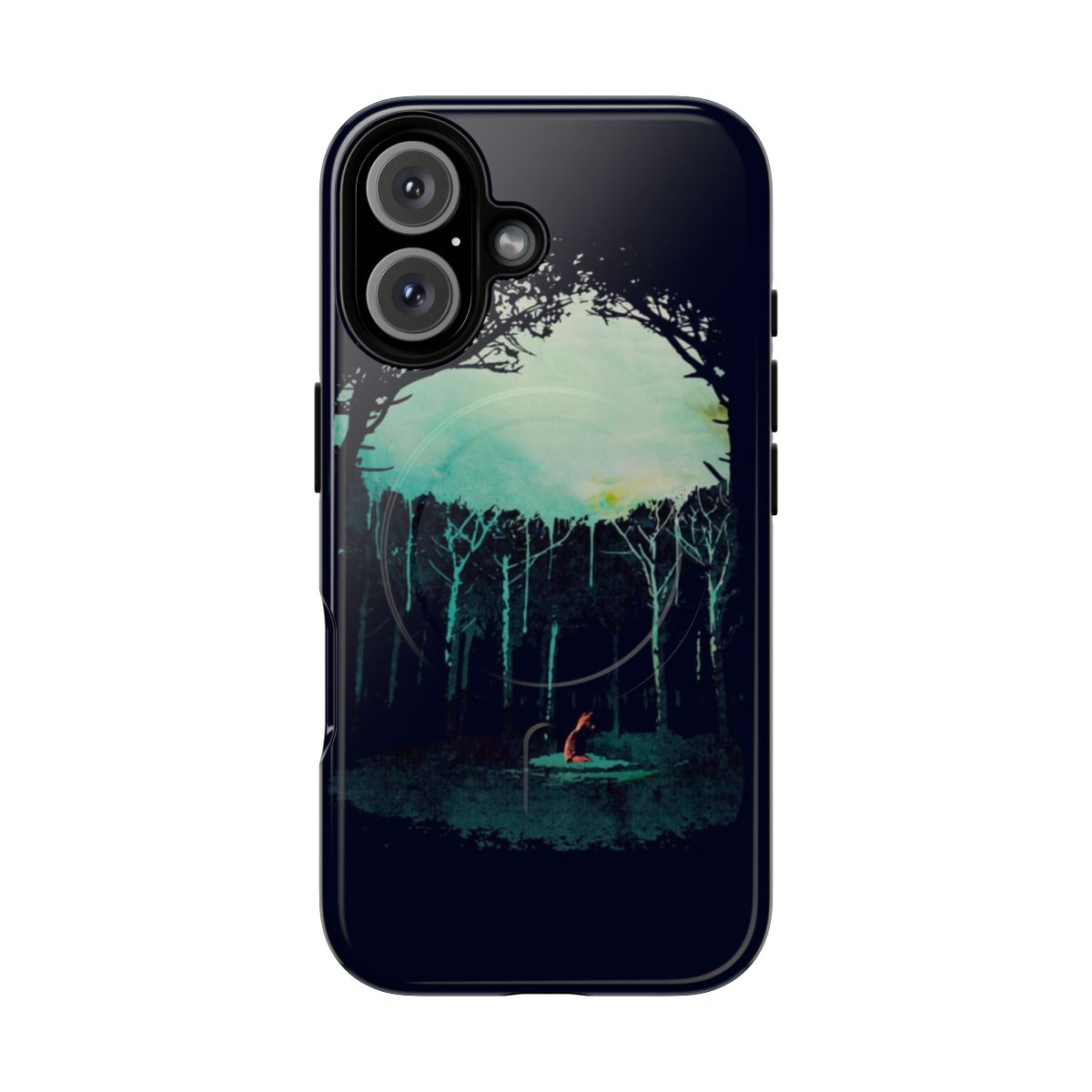 Artistic phone case with deep forest and wildlife designs