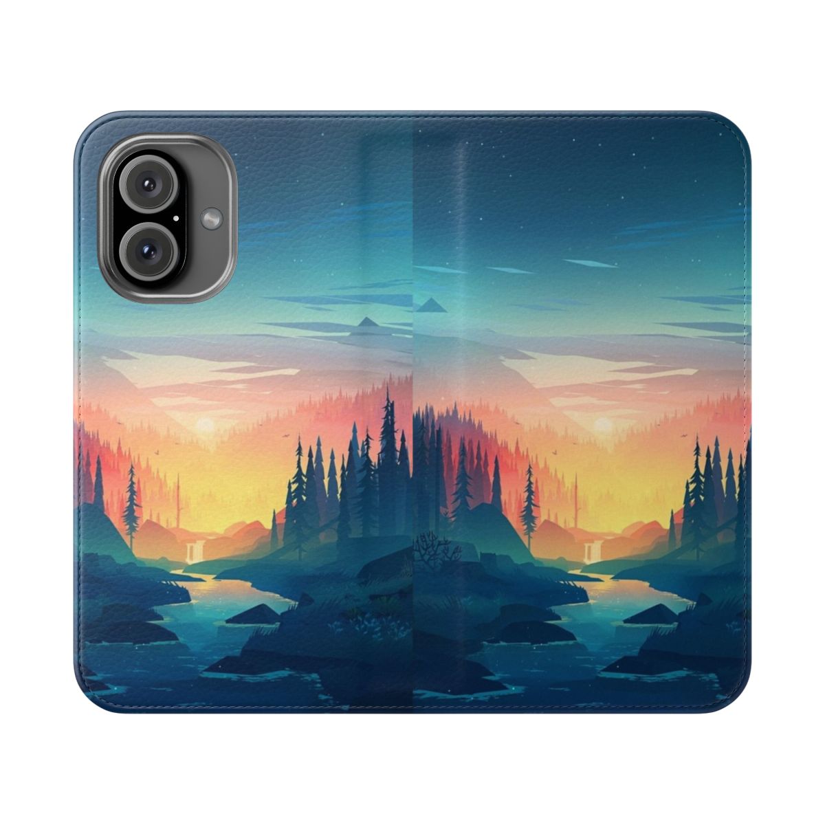 Wilderness-Inspired Nature Phone Case with Scenic Landscape Design