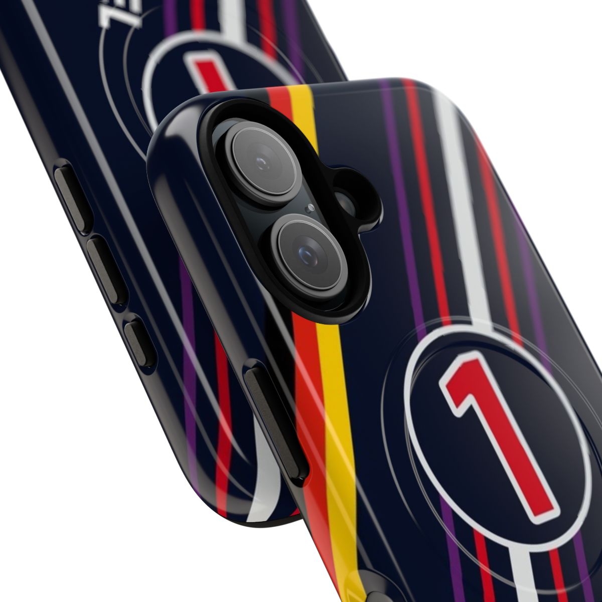 F1 2014 inspired phone case featuring Sebastian Vettel's number 1 design - Detail