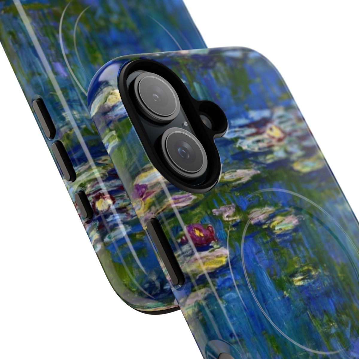 Stylish phone case featuring Claude Monet's iconic Water Lilies painting. - Detail