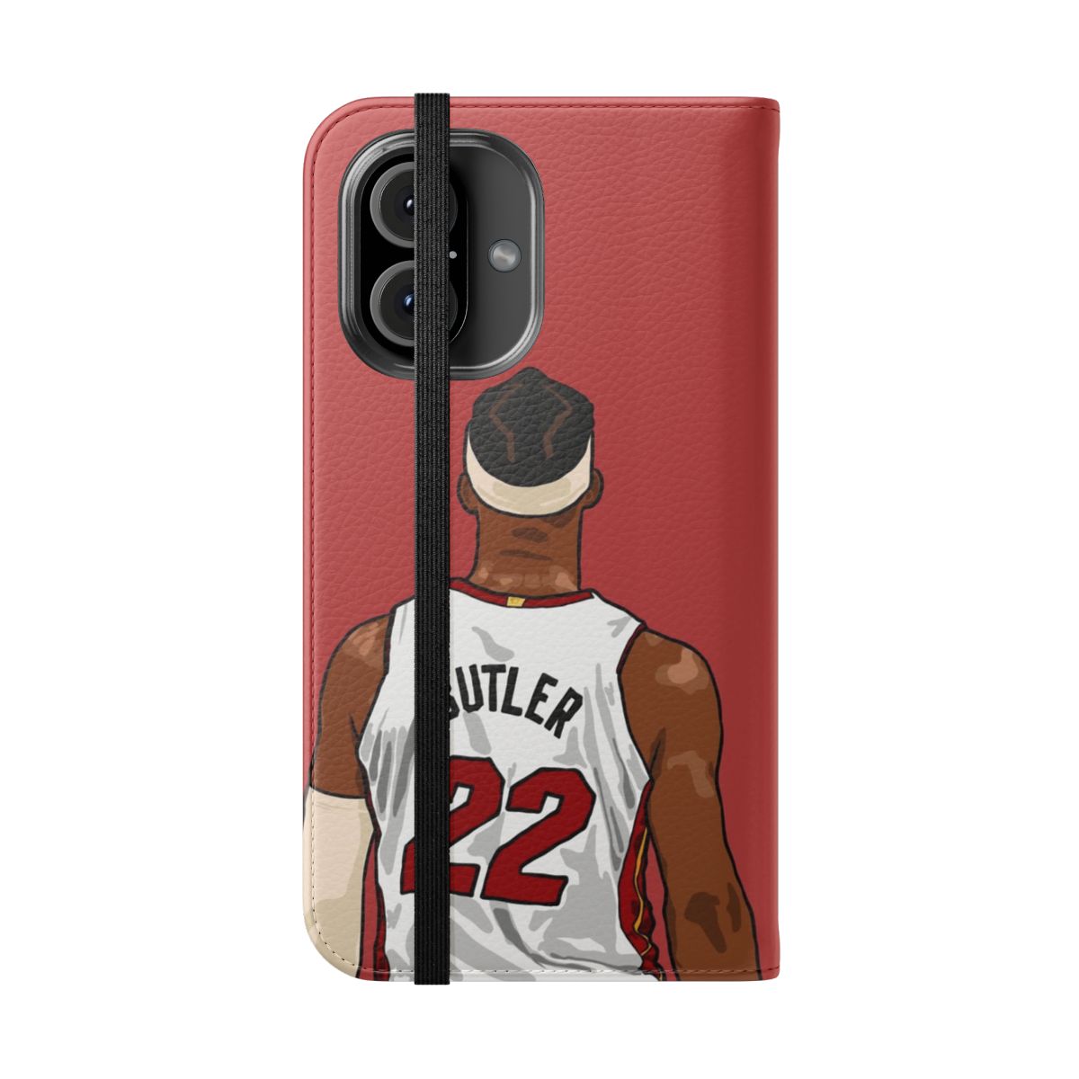 Jimmy Butler themed basketball flip phone case - Folded Front