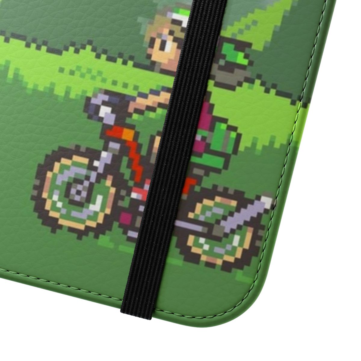 Retro-style phone case featuring pixel art of Pokémon from the Hoenn region - Close Up