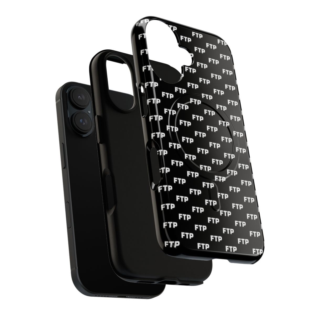 Sleek and tough phone case with an all-over FTP design for alternative and metal music fans - Layers