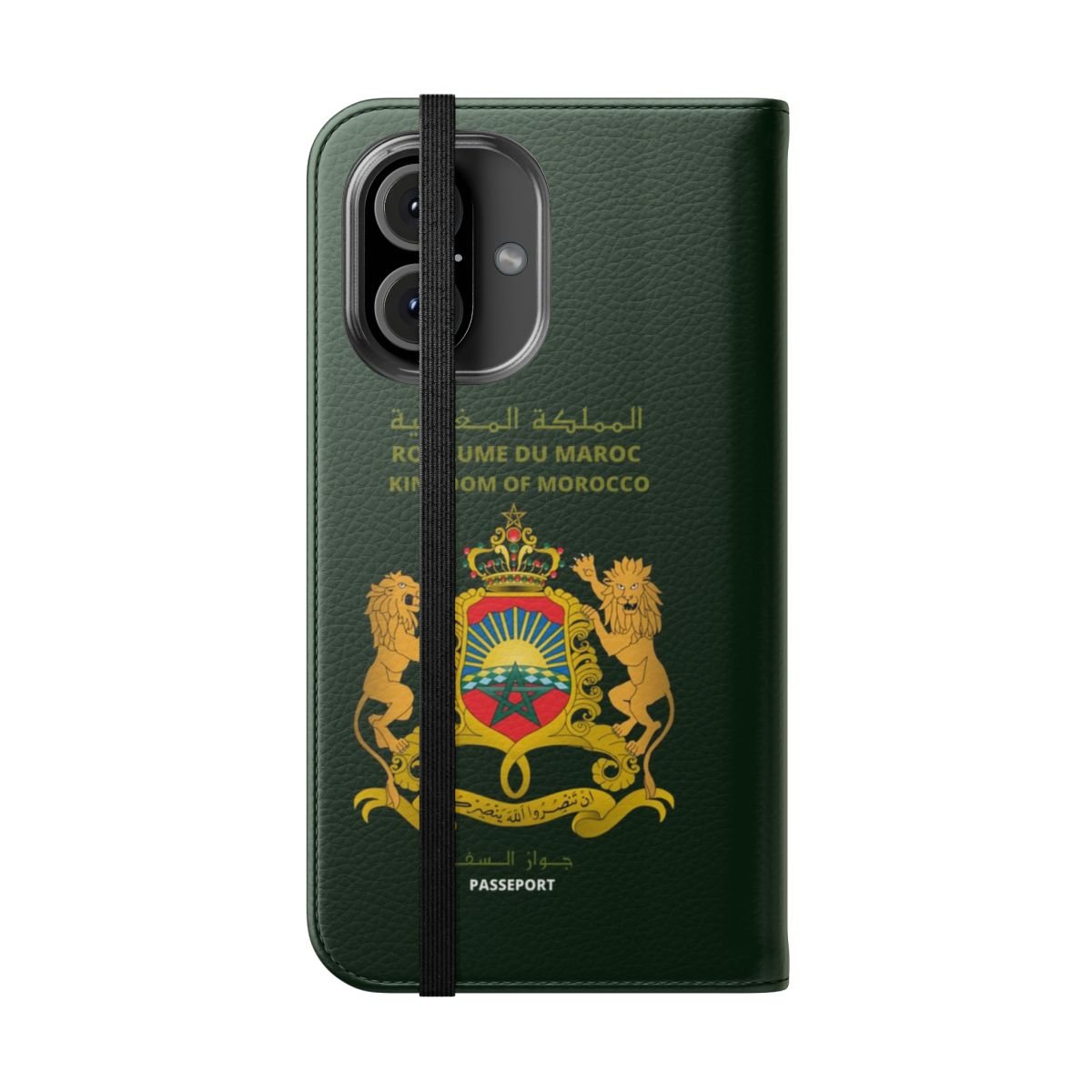 Moroccan-themed phone case with traditional design elements - Folded Front