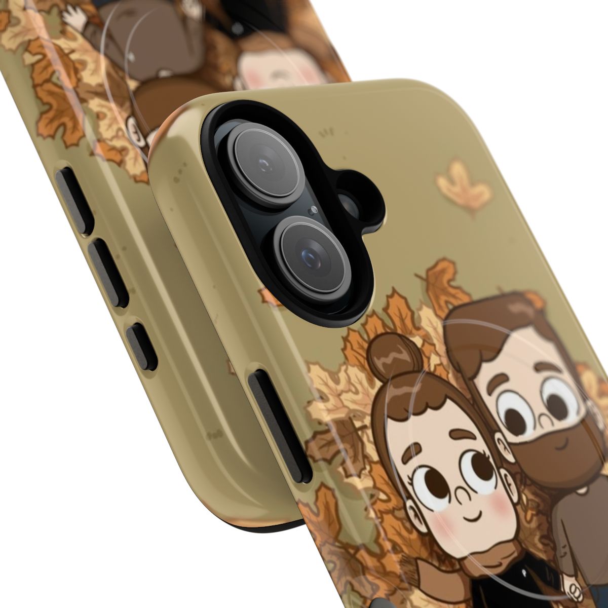 Autumn-themed magnetic tough phone case - Detail