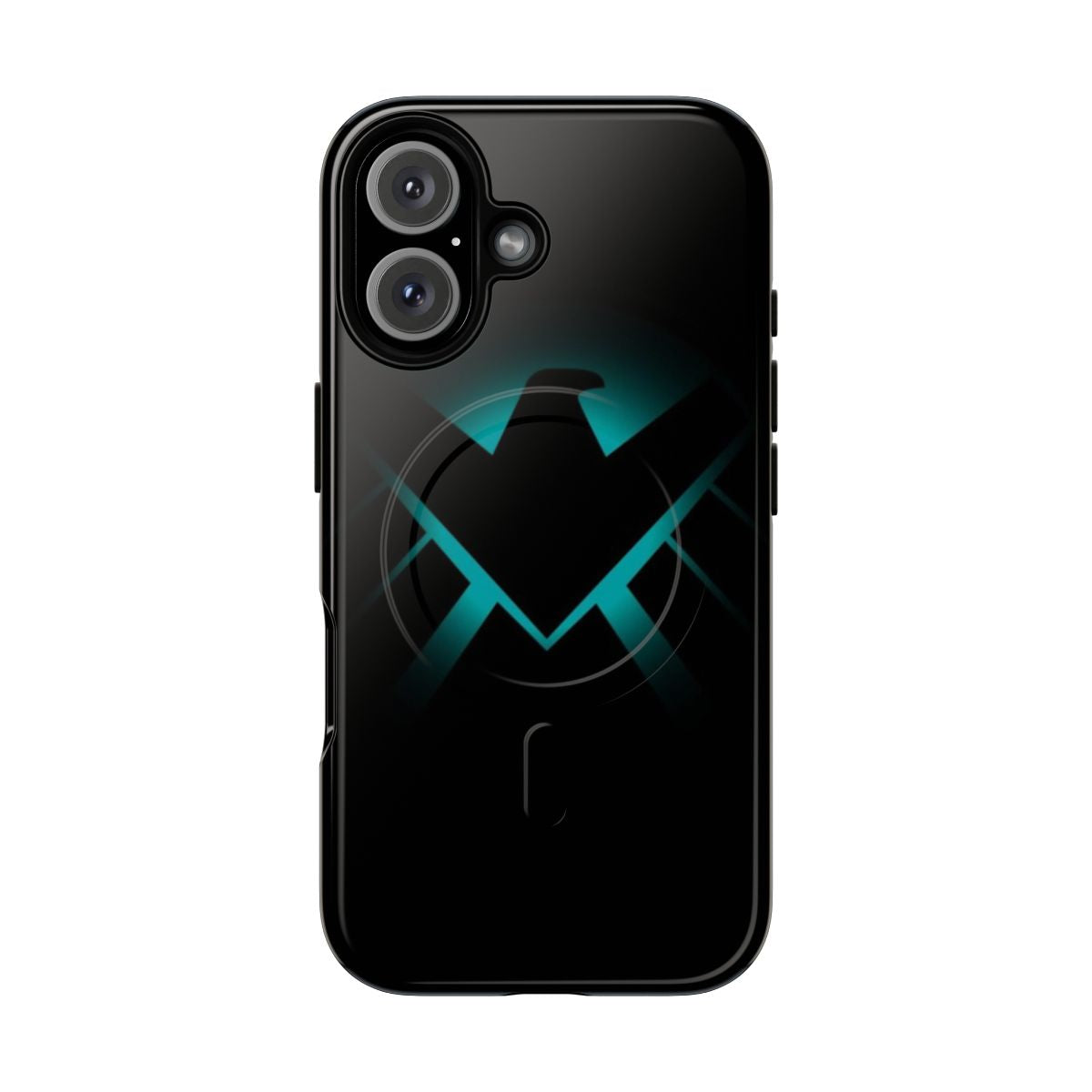 Tough, protective magnetic phone case with superhero and comic book design