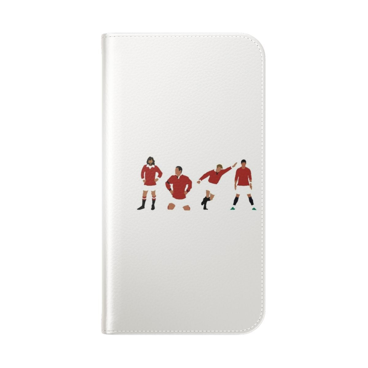 Stylish and protective Manchester United-inspired flip cover phone case - Folded Back