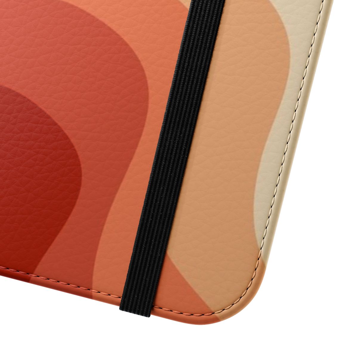 Retro abstract waves pattern on a stylish phone case cover - Close Up