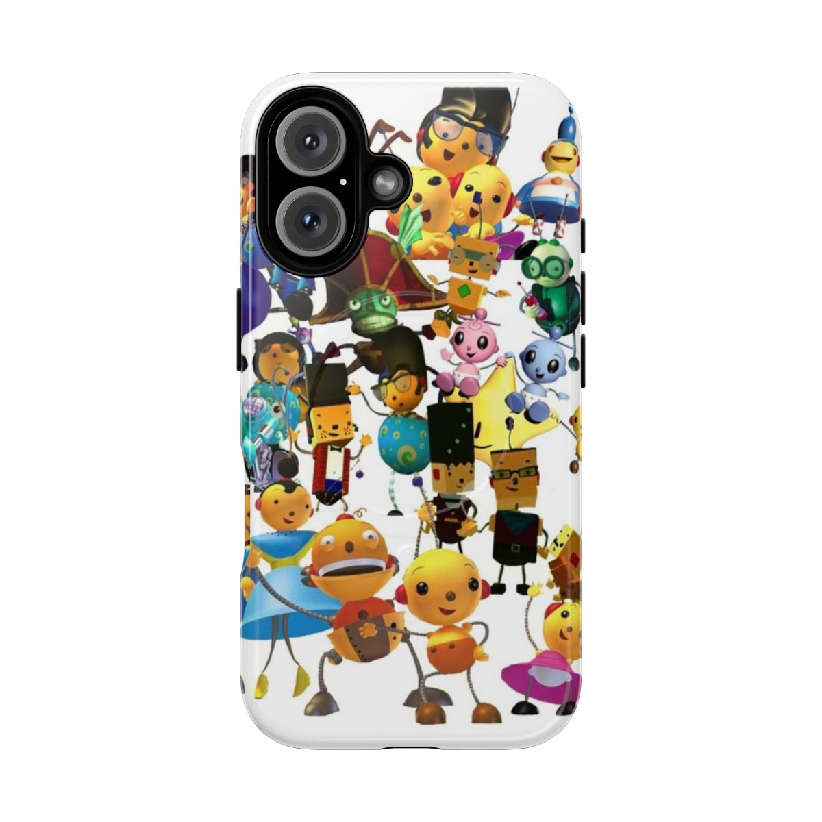 Rolie Polie Olie inspired phone case with characters and group shot design