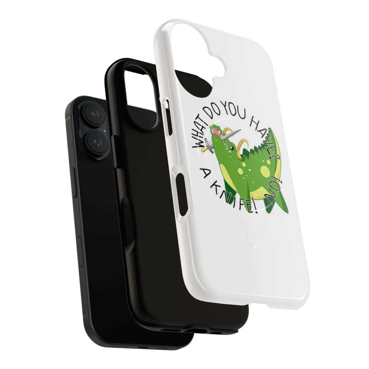 Alligator Loki themed magnetic tough phone case - Layers