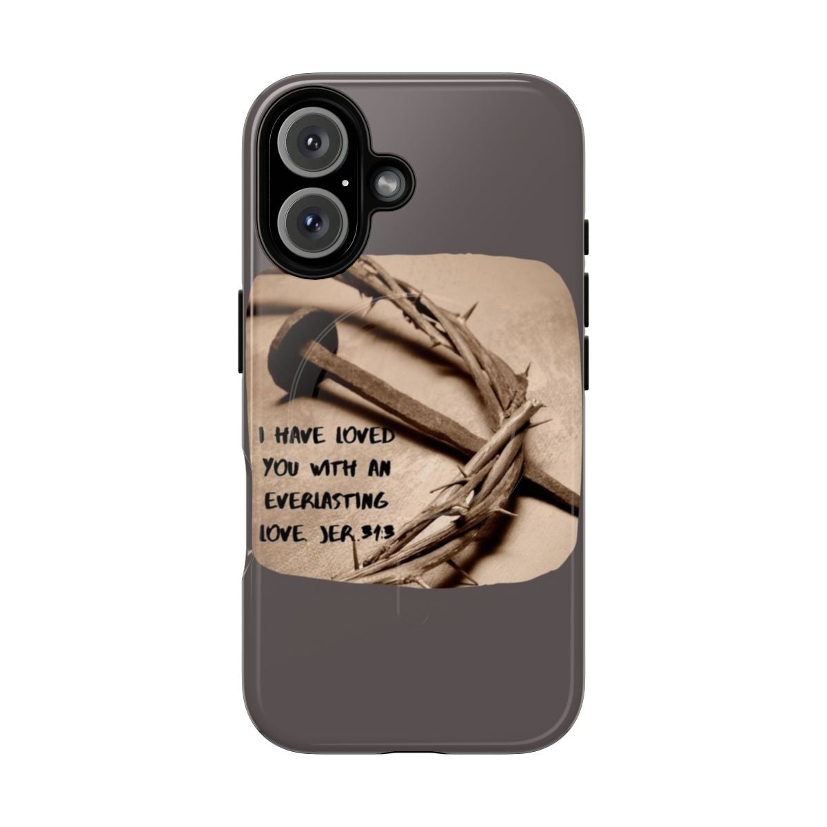 Inspirational 'Eternal Love' Christian magnetic tough phone case