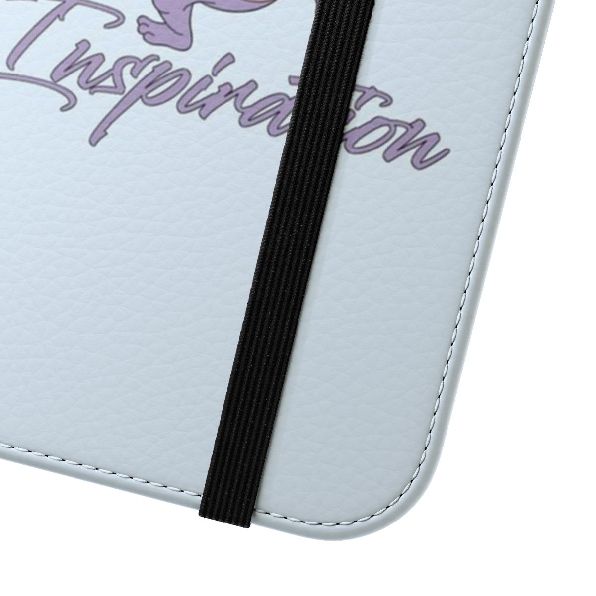 Figment the Disney dragon on a flip cover phone case - Close Up