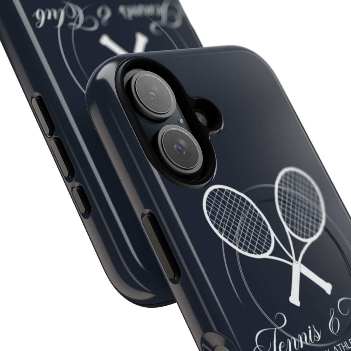 Magnetic tough phone case with tennis-themed design - Detail