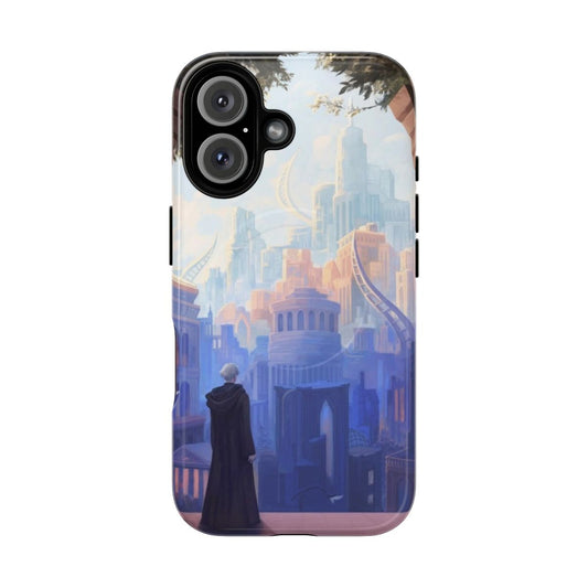 Fantasy city landscape magnetic tough phone case