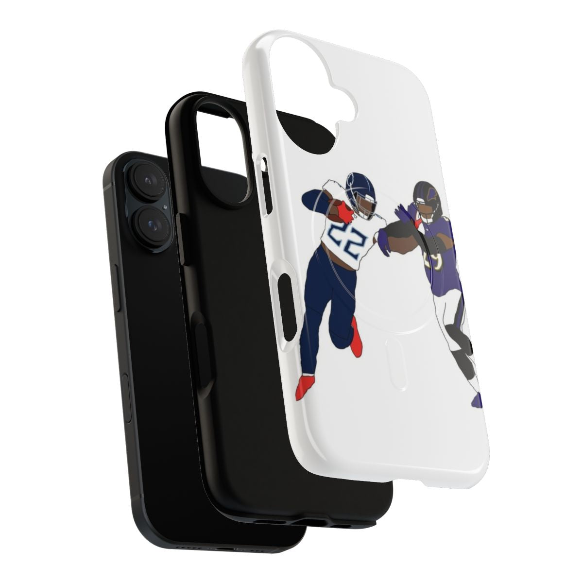 Tough Tennessee Titans phone case featuring Derrick Henry player design - Layers