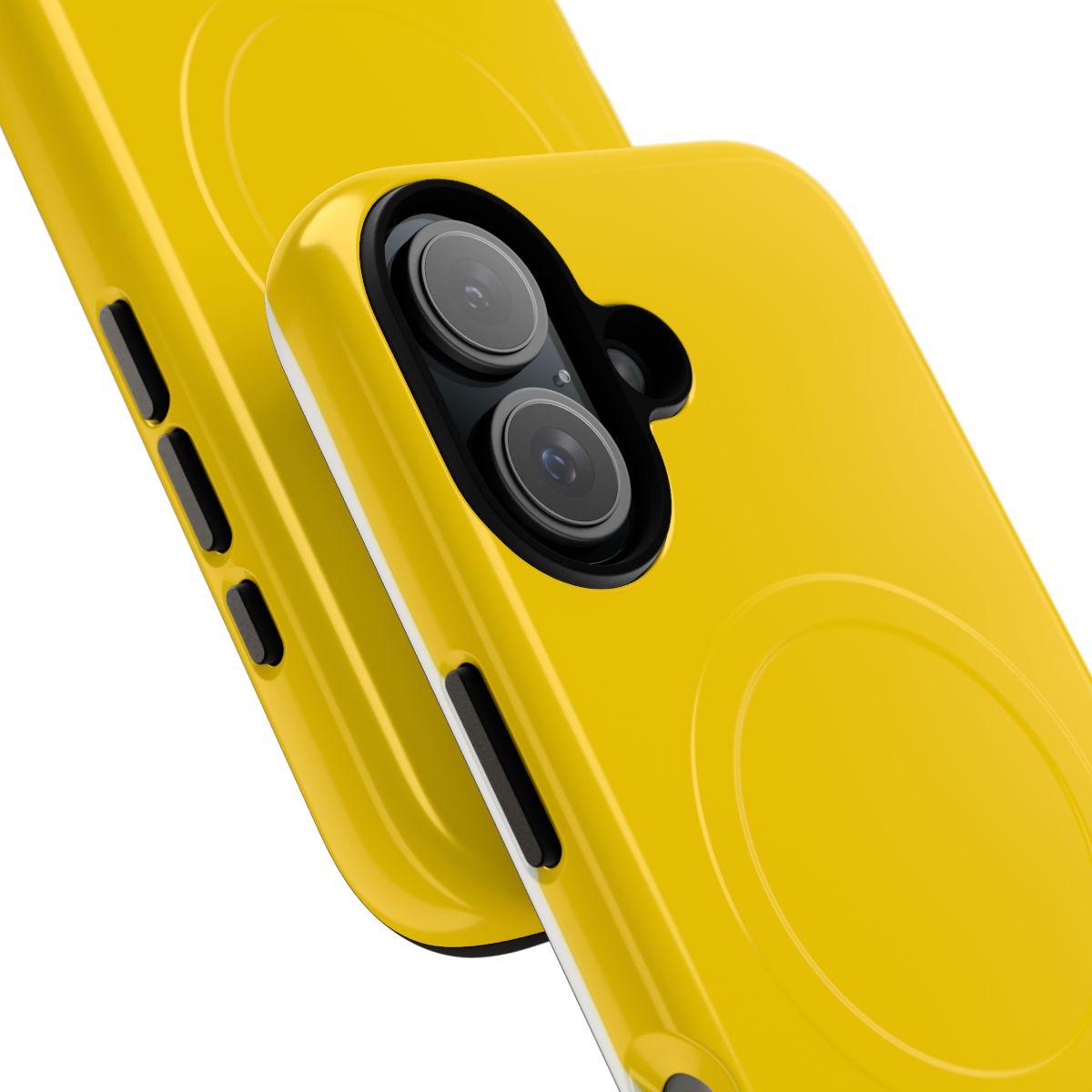 Vibrant Pantone Yellow Magnetic Tough Phone Case - Detail