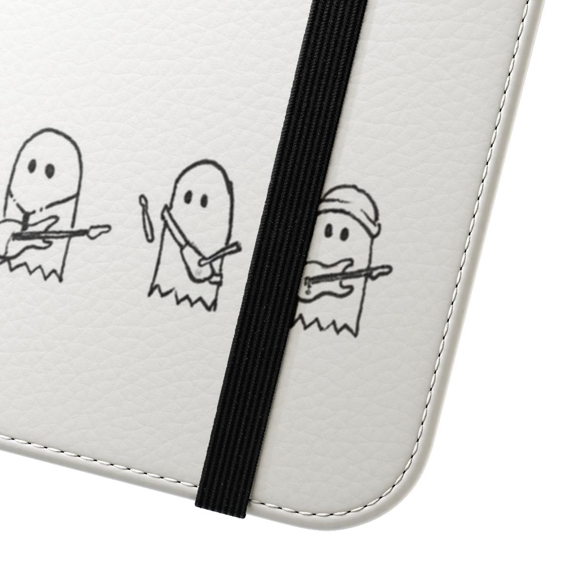 Ghosties themed flip cover phone case for Julie and the Phantoms fans - Close Up