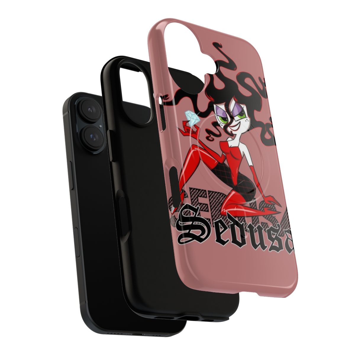 Sedusa-themed magnetic tough phone case with Powerpuff Girls fanart design - Layers