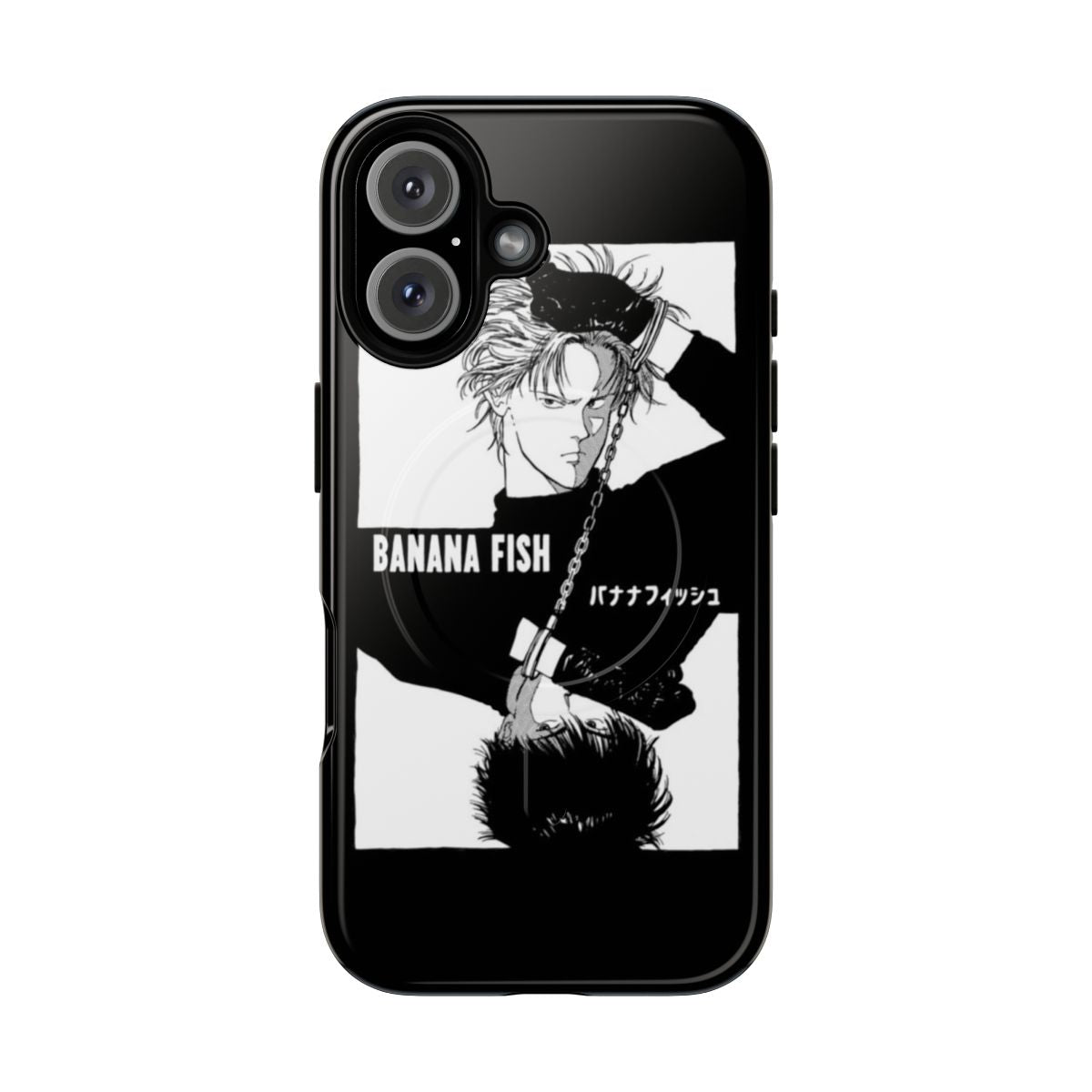 Magnetic tough phone case with Banana Fish characters Ash Lynx and Eiji Okumura