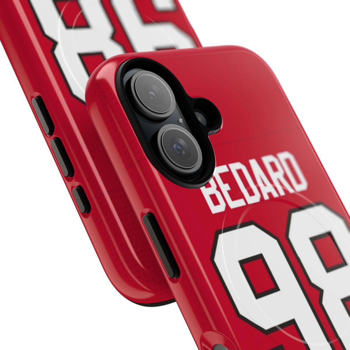 Chicago Blackhawks inspired hockey phone case with magnetic closure - Detail