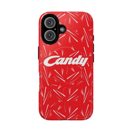 Retro-inspired Liverpool FC phone case with a classic football pattern