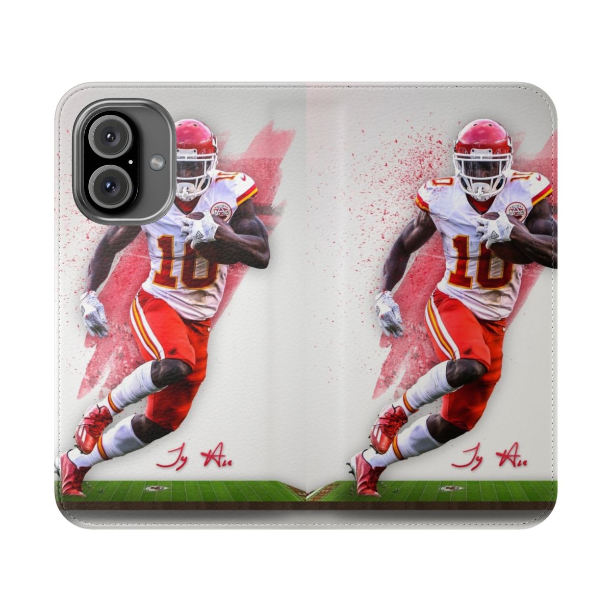 Vibrant sports art phone case featuring Tyreek Hill of the Kansas City Chiefs