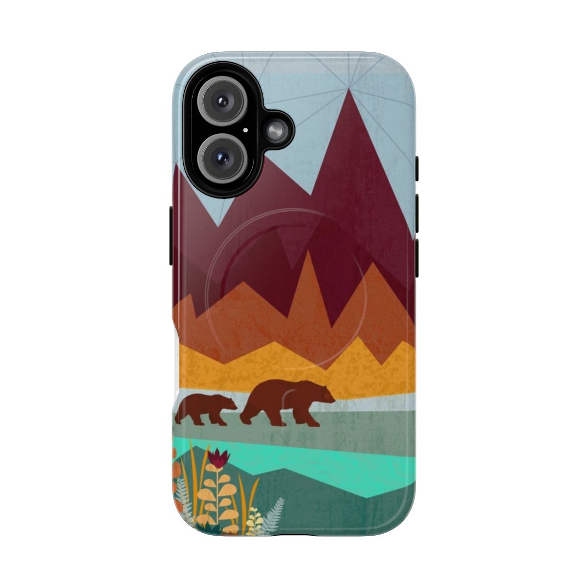 Rugged phone case with beautiful nature and wildlife design