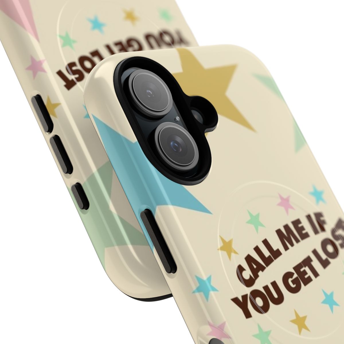 Tyler the Creator inspired magnetic phone case with "Call Me If You Get Lost" design - Detail