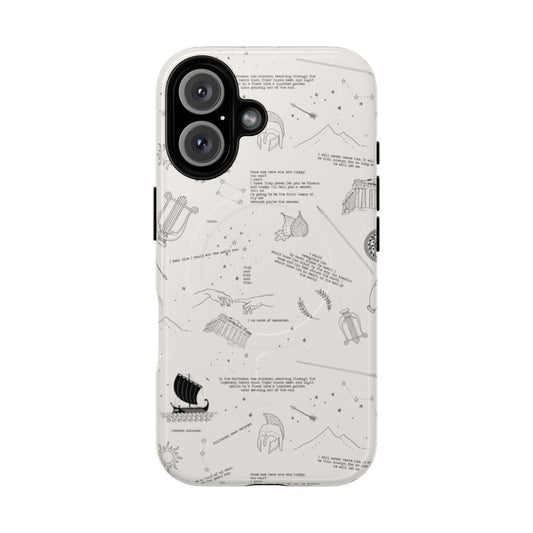 Magnetic phone case featuring the Patrochilles design from The Song of Achilles