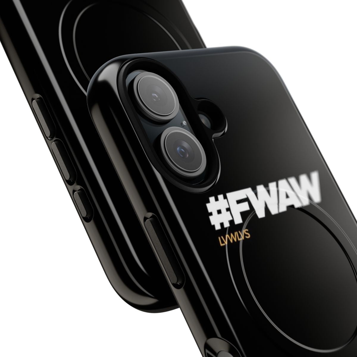 Black magnetic tough case for #FWAWProduct fans - Detail