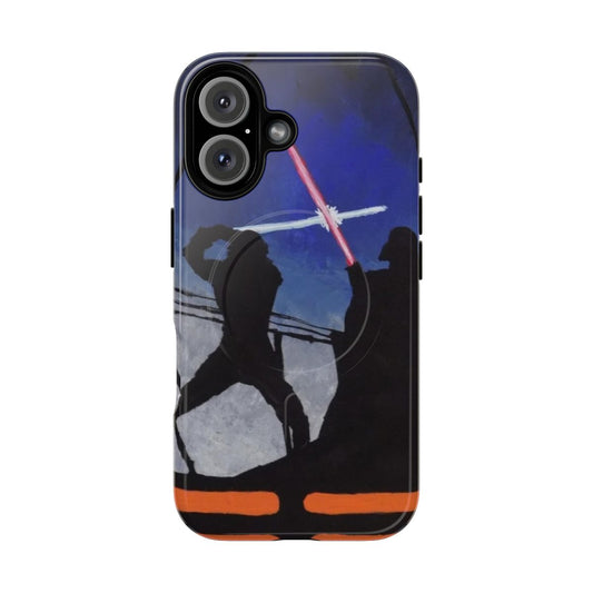 Star Wars-inspired phone case featuring iconic characters and scenes from The Empire Strikes Back