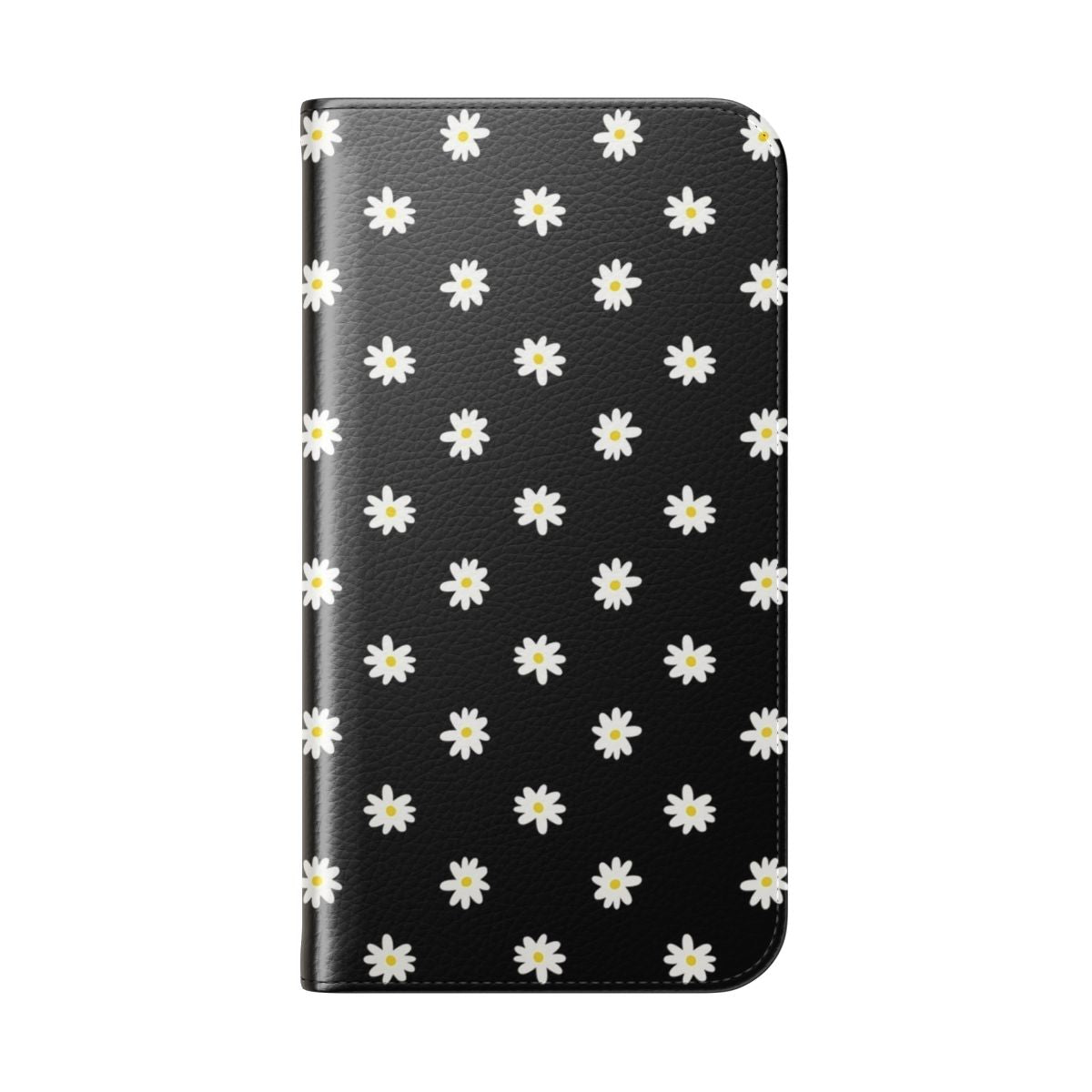 Elegant daisy floral pattern phone case - Folded Back