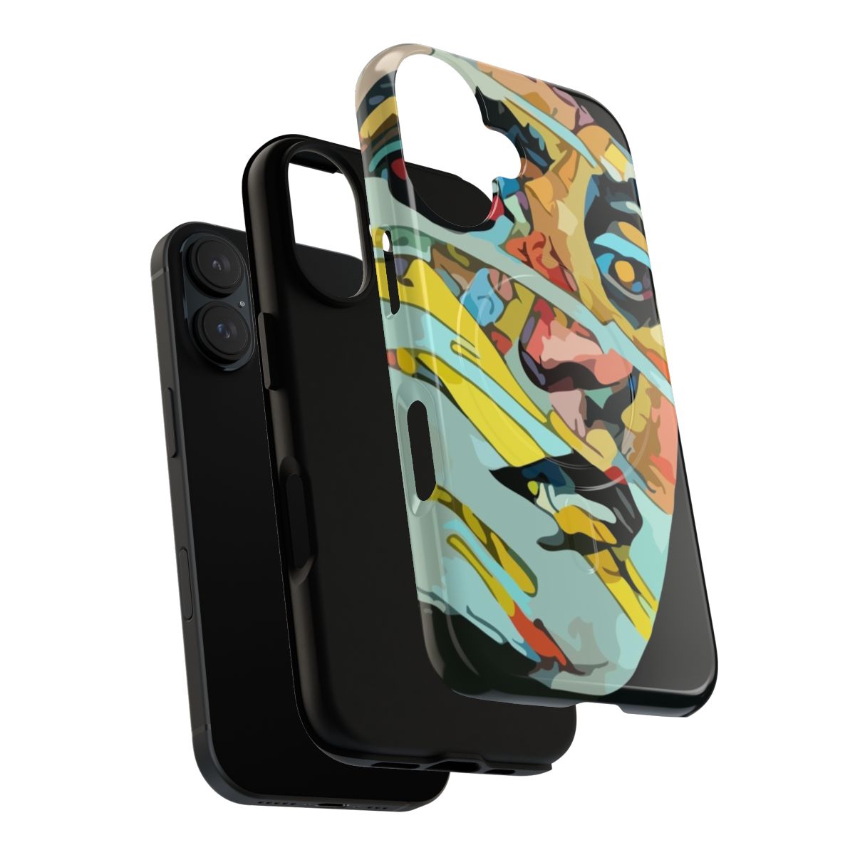 Sleek magnetic phone case with a virtual reality, science fiction inspired design - Layers