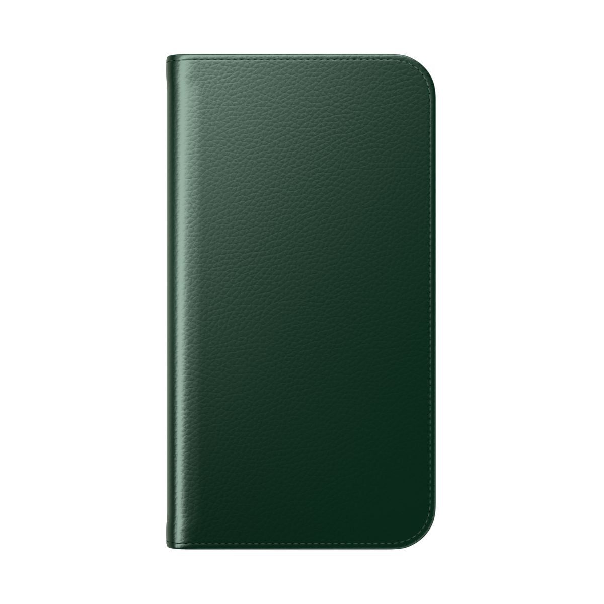 Dark green, minimalist phone case - Folded Back