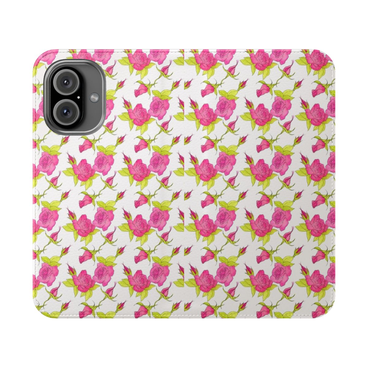 Beautiful pink roses floral pattern on a phone case cover