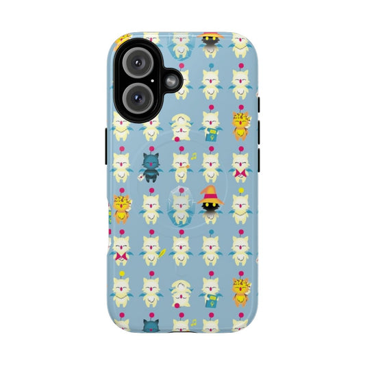 Magnetic tough phone case featuring a moogle design inspired by the Final Fantasy game series